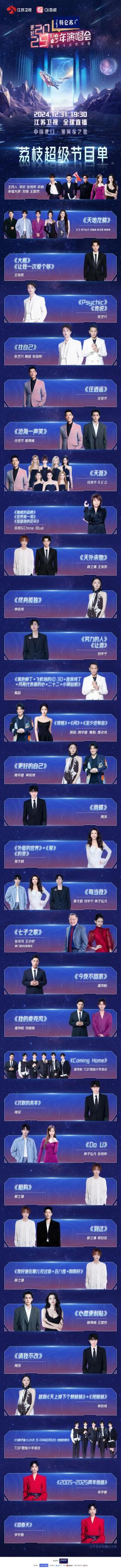 2025年跨年晚会节目单抢先看
