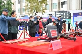 男子携气枪现身南屏步行街引关注
